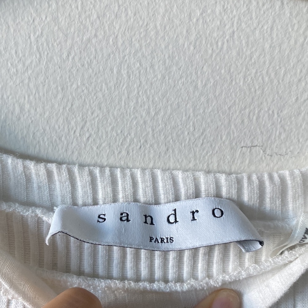 SANDRO Paris Long Sleeved Blouse 2 - Picture 4 of 7